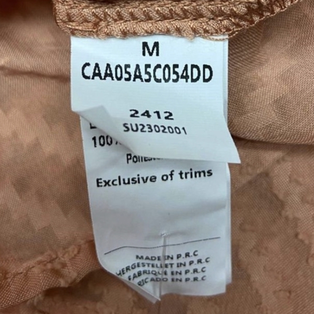 NEW / NWT Cupshe Coral Peach Halter Mini Dress MEDIUM - Picture 6 of 6